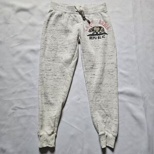 Reflex Cream Heather Kids Jogger Sweatpants with Graphic